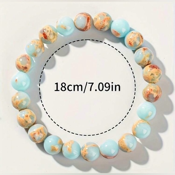 Natural Shoushan Gemstone Bracelet - Picture 3 of 6